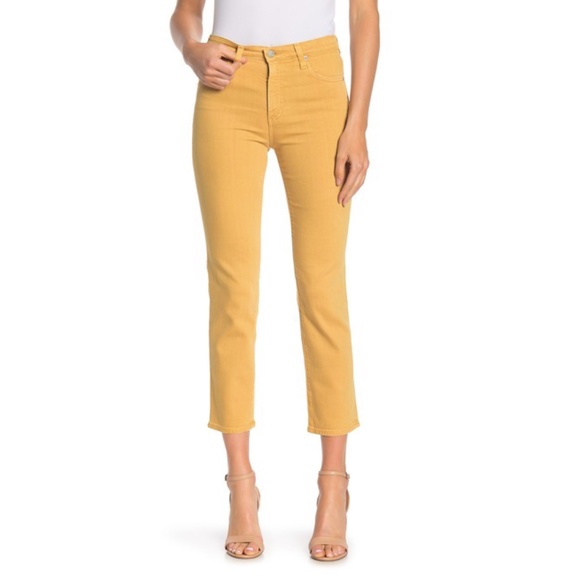 ag the isabelle high waist crop straight leg jeans